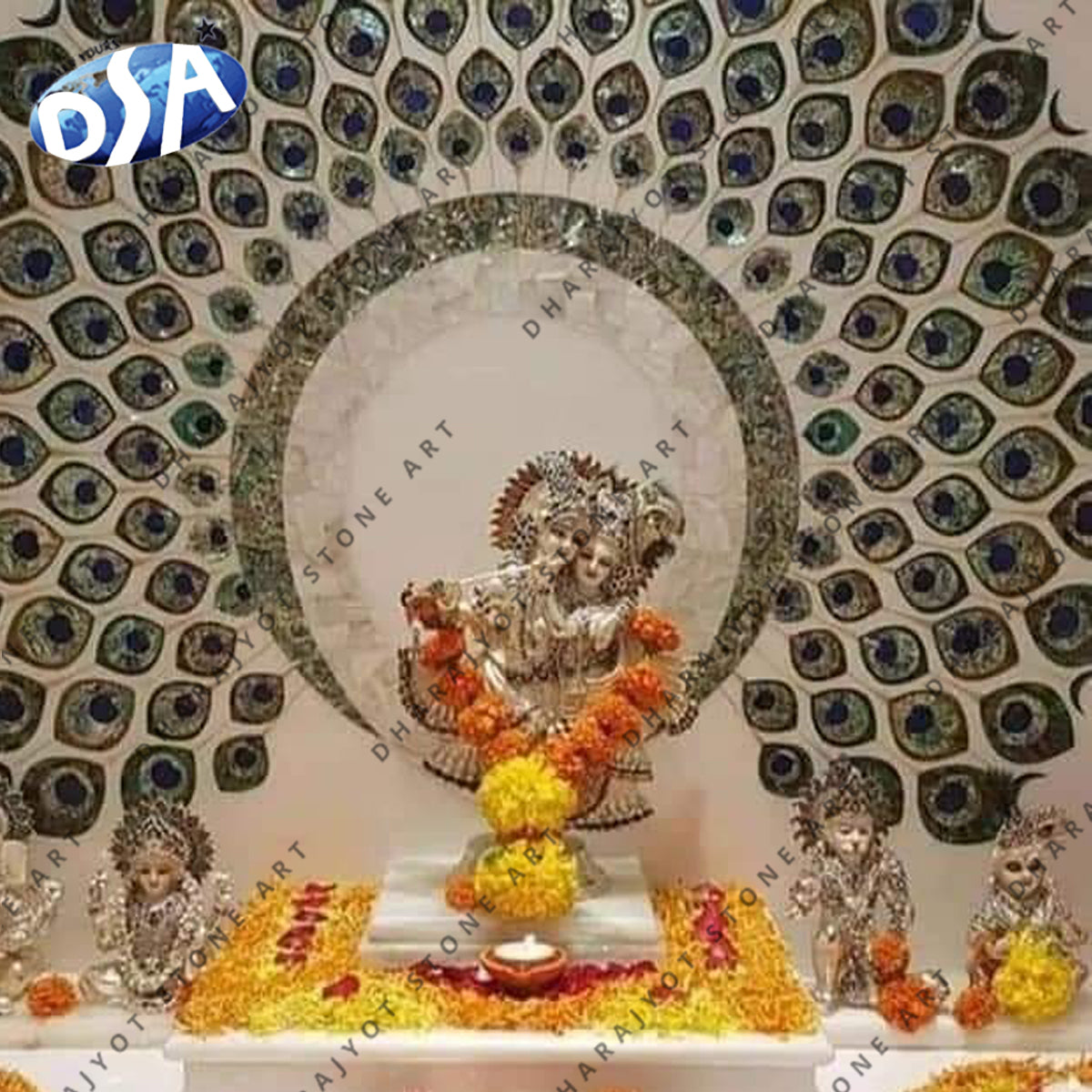 Inlay Work Radha Krishna Temple