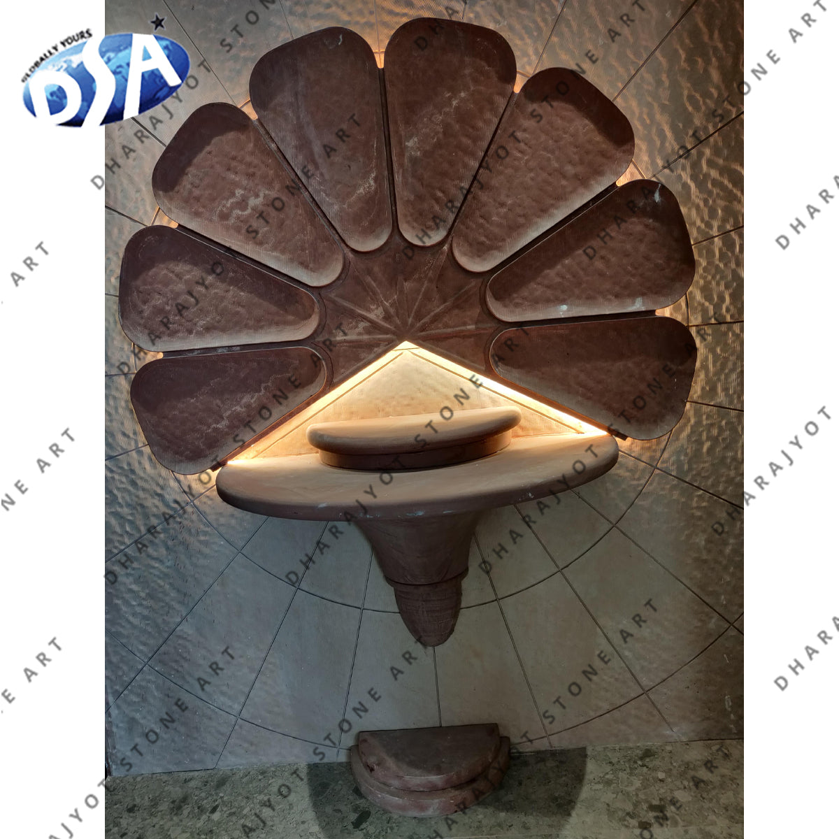 Red Sandstone Temple For Home