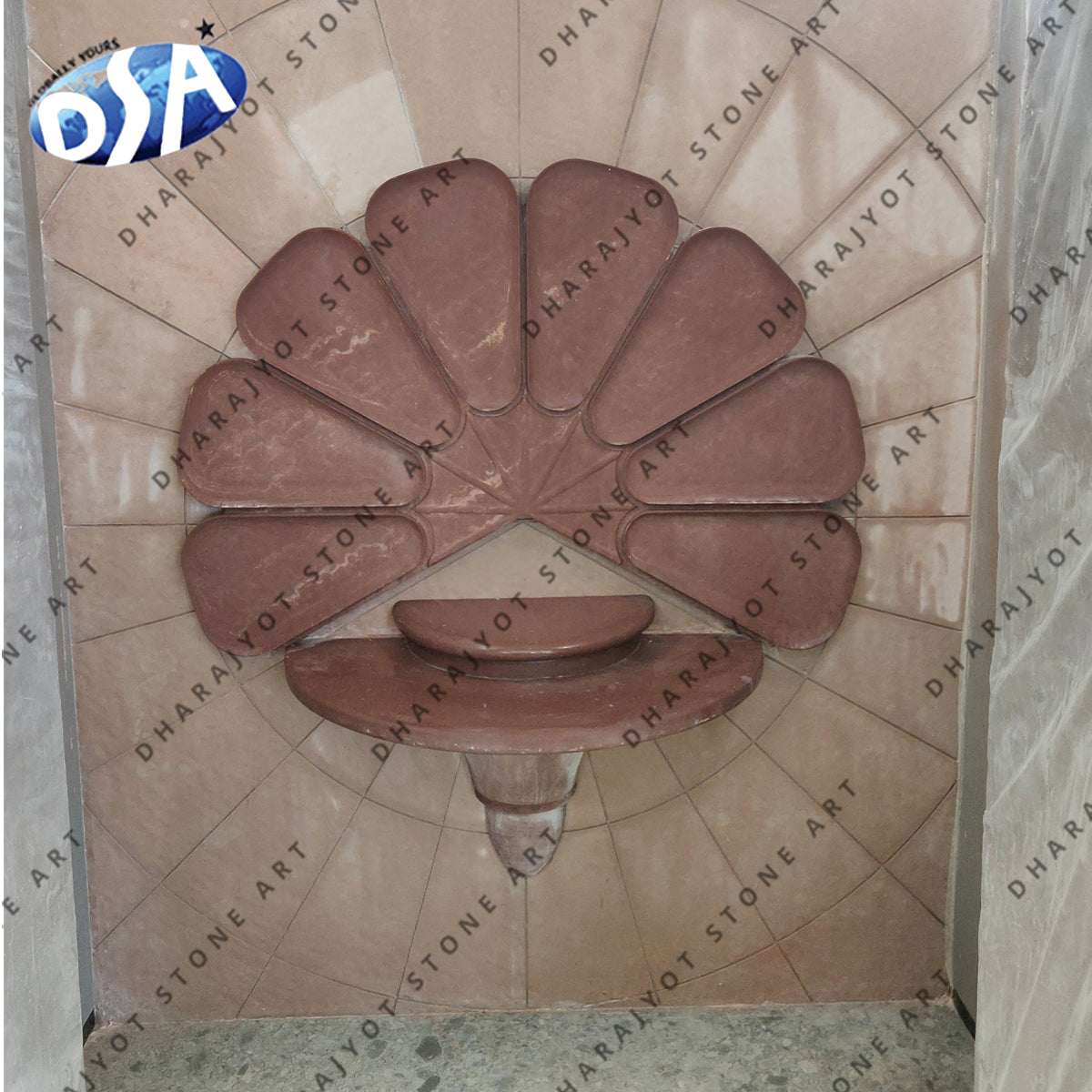 Red Sandstone Temple For Home