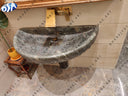Bidasar Green Marble Washbasin for Powder Area