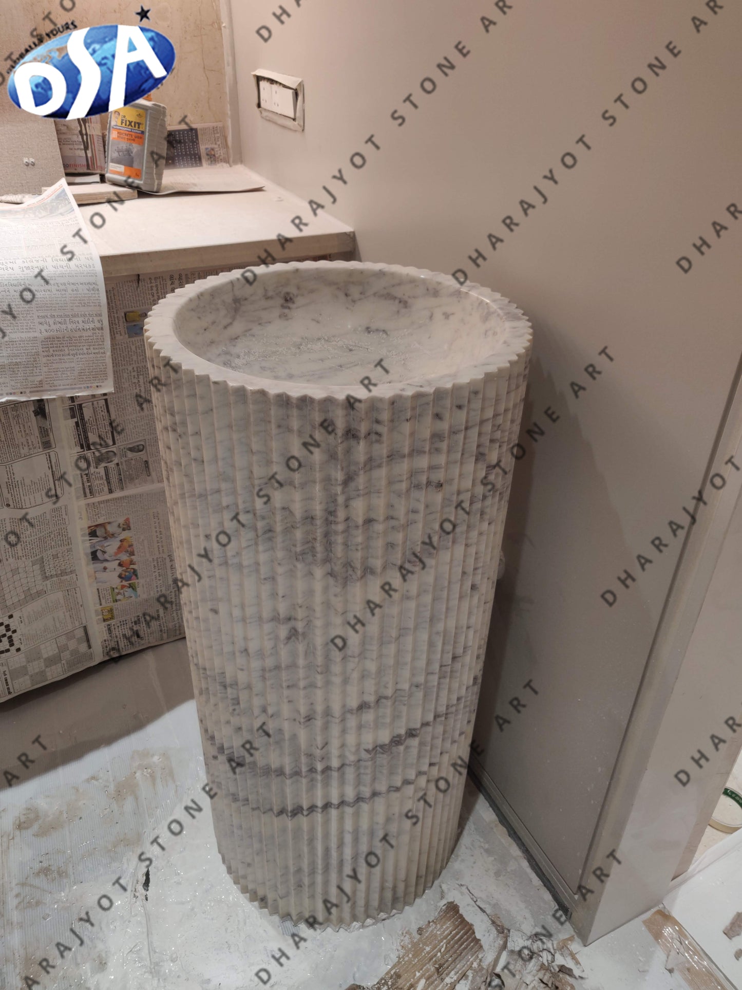 Marble Self Standing Washbasin