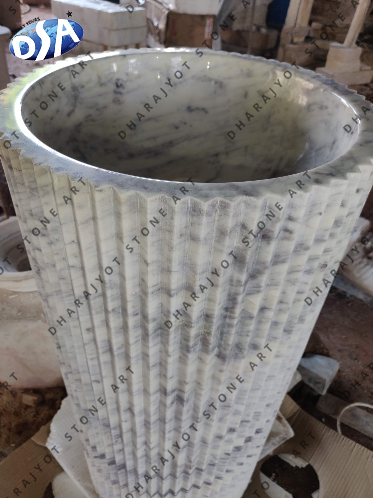 Marble Self Standing Washbasin