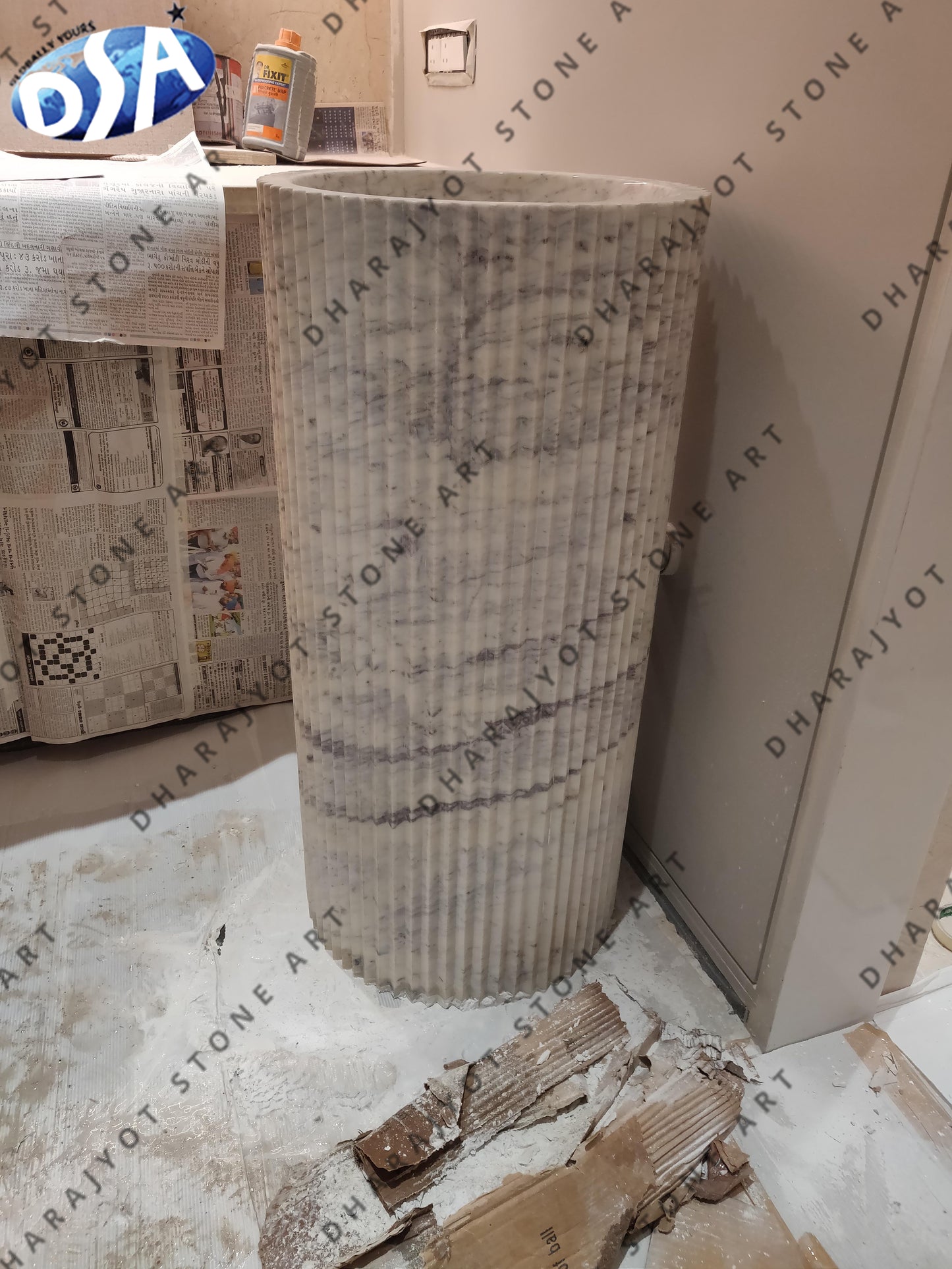 Marble Self Standing Washbasin