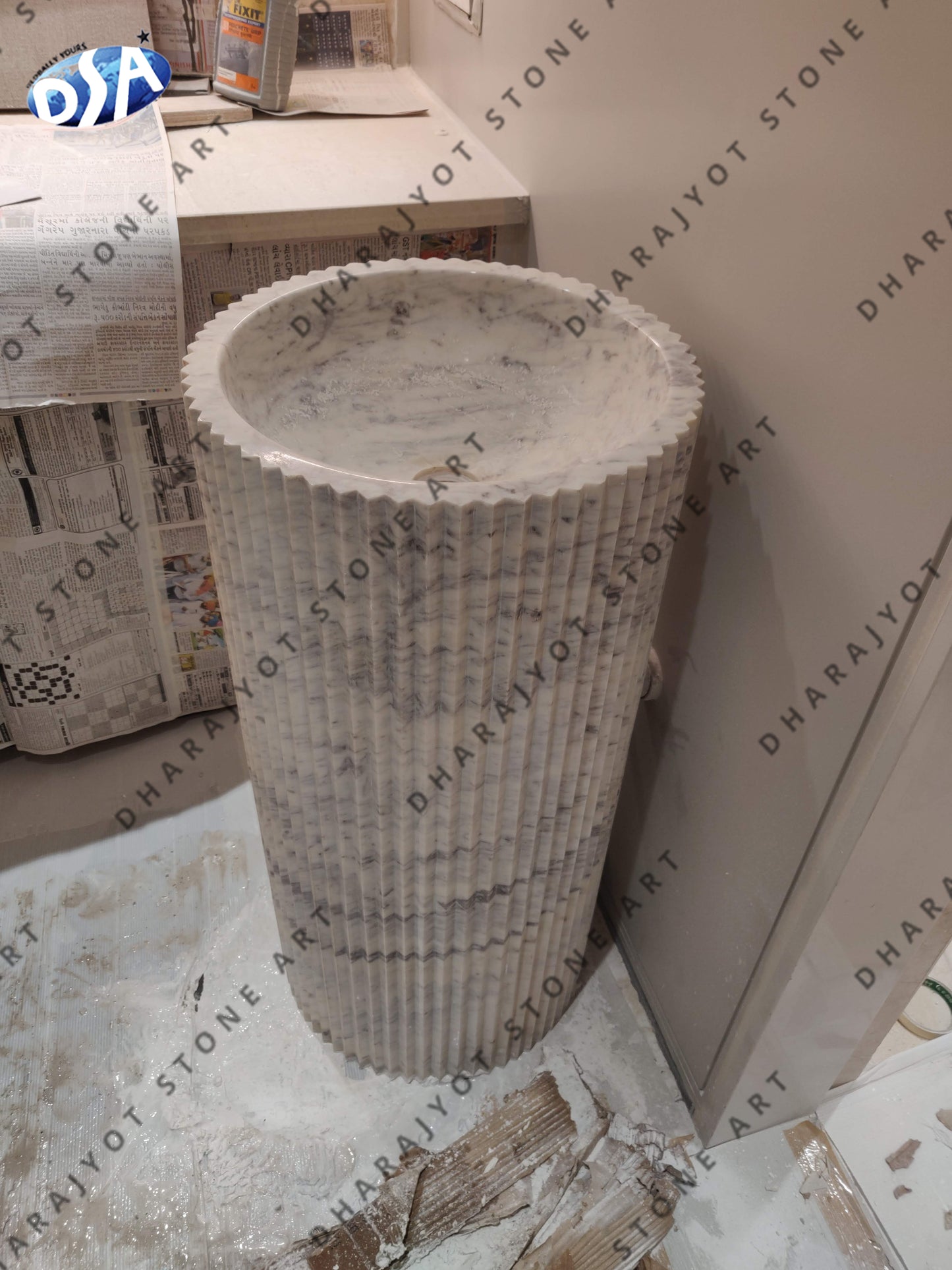 Marble Self Standing Washbasin