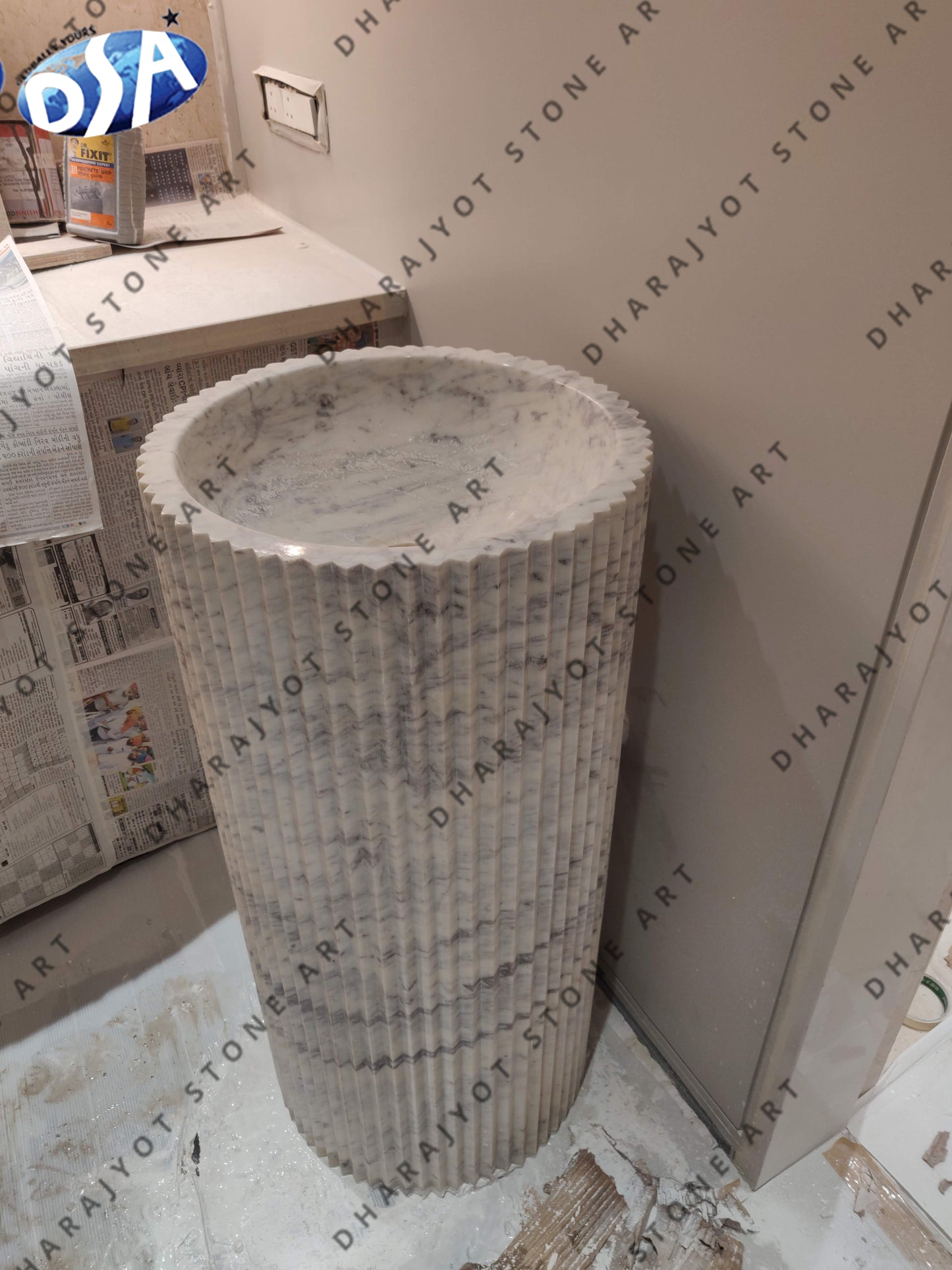 Marble Self Standing Washbasin